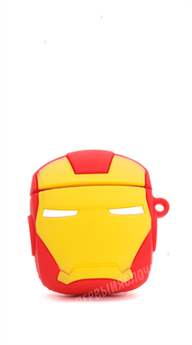 Защитный чехол для AirPods, силиконовый, IRON MAN Mark II объёмный с кольцом 4665299804153 - фото 10563
