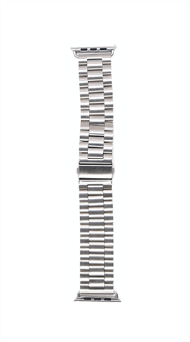 Ремешок для Watch 42/44mm, металлический, блочный браслет (вариант 2), серебристый 4665299802904 - фото 11037