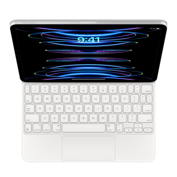 Чехол-клавиатура Magic Keyboard для iPad Air 4/5, Pro 11, белый (MJQJ3) MJQJ3 - фото 77484
