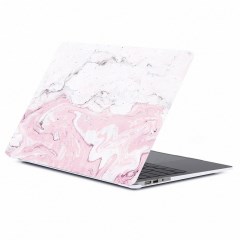 Чехол для MacBook Pro Retina 13' Gurdini (2016-2019, Touchbar), пластиковый, мрамор розовый 4665299804262 - фото 78276