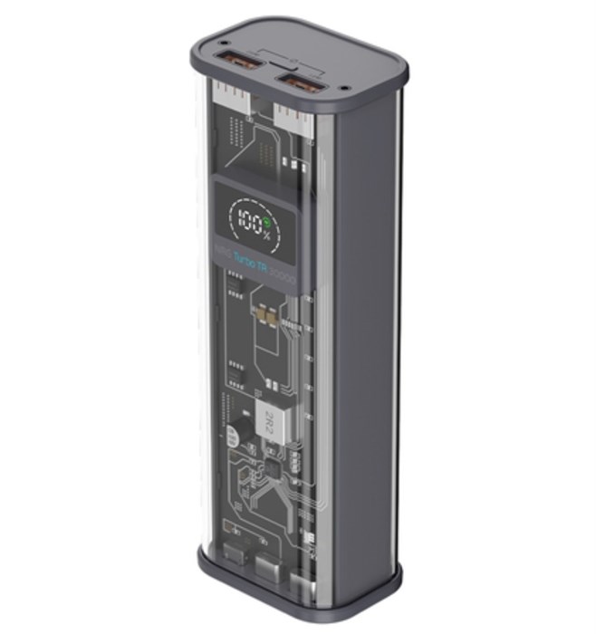 Внешний АКБ Deppa NRG Turbo Crystal 30000 mAh, 22.5w, display 33660 - фото 78634