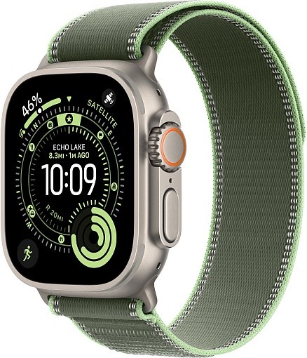 Умные часы Watch Ultra 3 49mm Natural Titanium Case with Green/Neon Trail Loop 4665299810037 - фото 79545