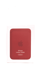 iPhone Leather Wallet MagSafe, красный 4665299805909