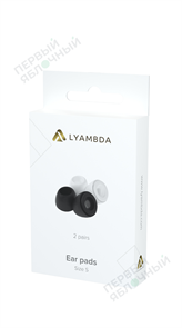 Комплект сменных амбушюр LYAMBDA для AirPods Pro, размер M, 2 пары, белый + черный E-PRO-M_LBD