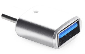 Переходник для MacBook iNeez (OTG), USB-C to USB 2.0, серебристый 4665299808413