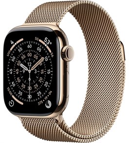 Умные часы Watch S11 46mm Gold Titanium Case with Gold Milanese Loop 4665299810043