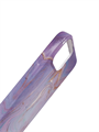 Чехол для iPhone 13 Pro ARU, силиконовый, мрамор, фиолетовый 4665299807558 - фото 78076