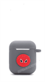 Защитный чехол для AirPods, плотный силиконовый, серый с человеком пауком 4665299803216 - фото 78821